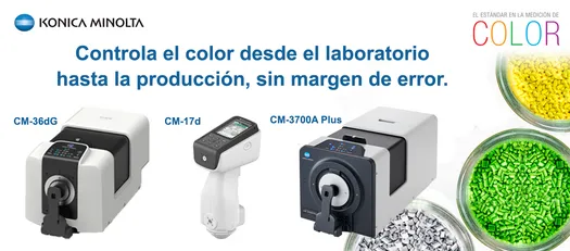 Espectrofotómetros:   Medición avanzada de color para la calidad y desarrollo de productos plásticos