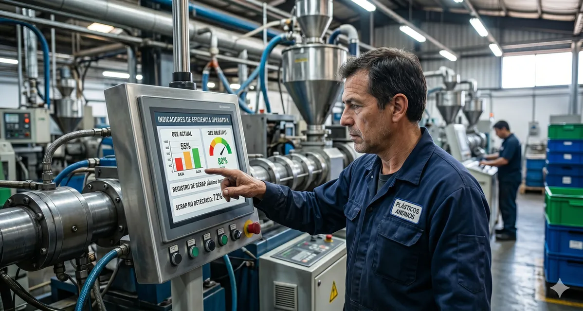 Datos en tiempo real: la clave para reducir hasta 80 % del scrap oculto en la industria del plástico