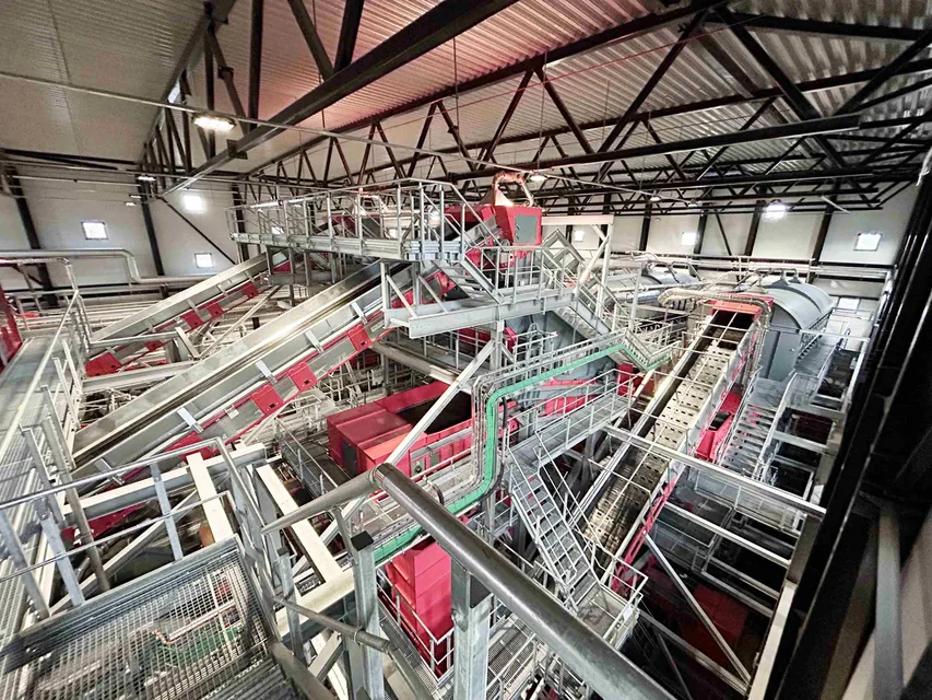 Modern construction site