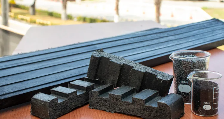 Eco-tablones de neumáticos: Innovación en materiales de construcción con plástico y caucho reciclado